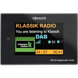 Albrecht DR 53 Adapter (Radio Tuner), HiFi Komponente, Schwarz