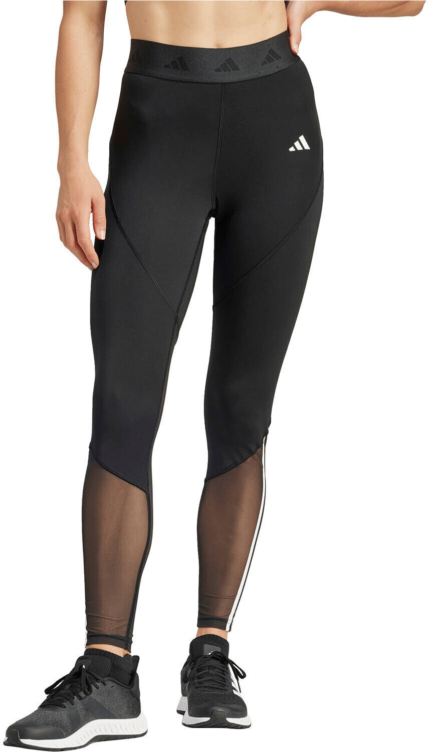 Adidas hyperglam pantalones y mallas largas fitness mujer Negro (S)