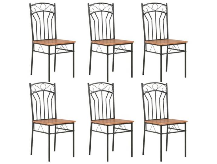SALE 2026  Chaise de cuisine Brun - Chaises à manger lot de 6 marron MDF PRO287932544