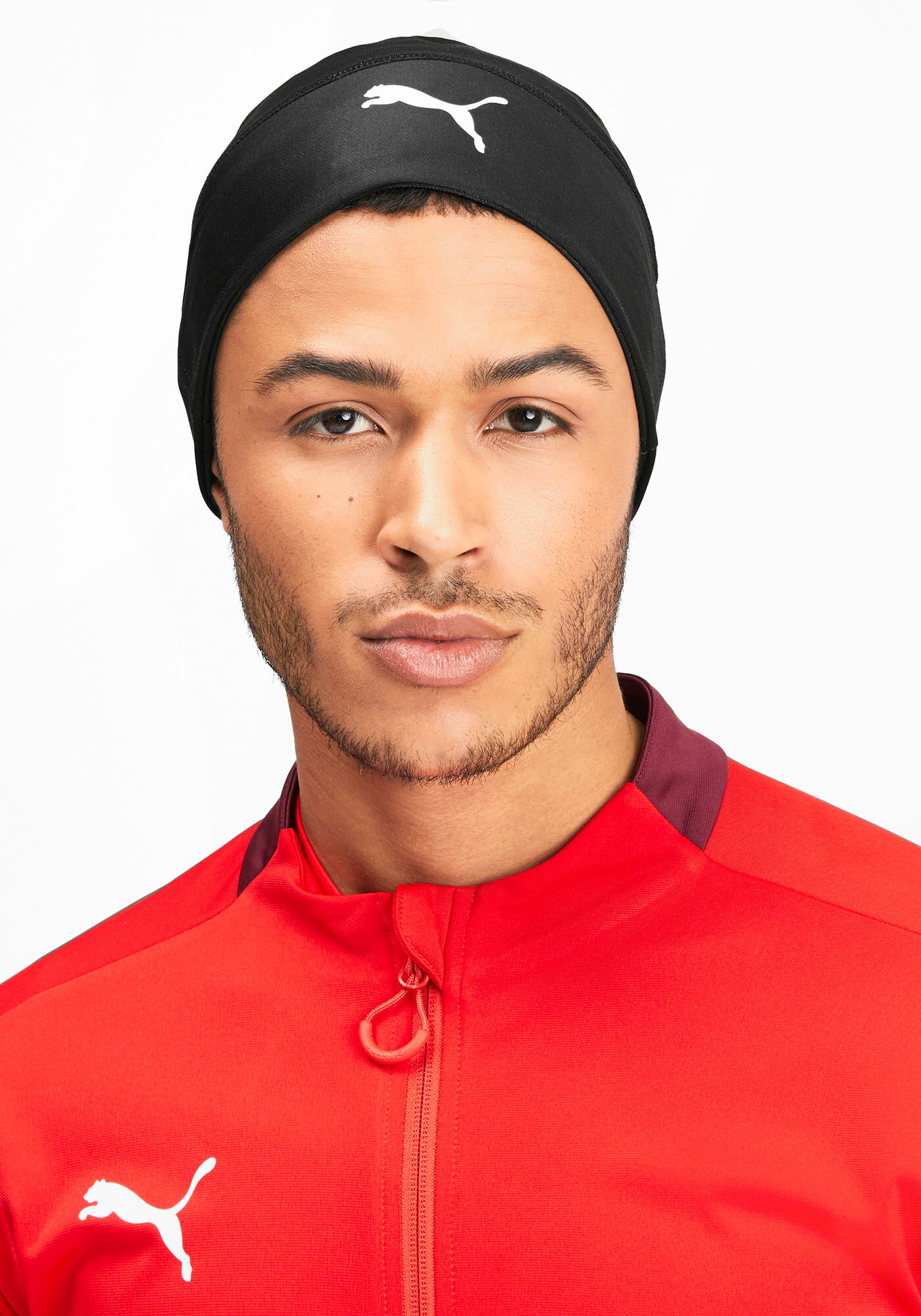 Beanie PUMA "LIGA BEANIE", Damen, puma schwarz, Obermaterial: 90% Polyester, 10% Elasthan, gemustert, Mützen Beanie, sportlicher Stil, für Training und Sprint, pflegeleicht