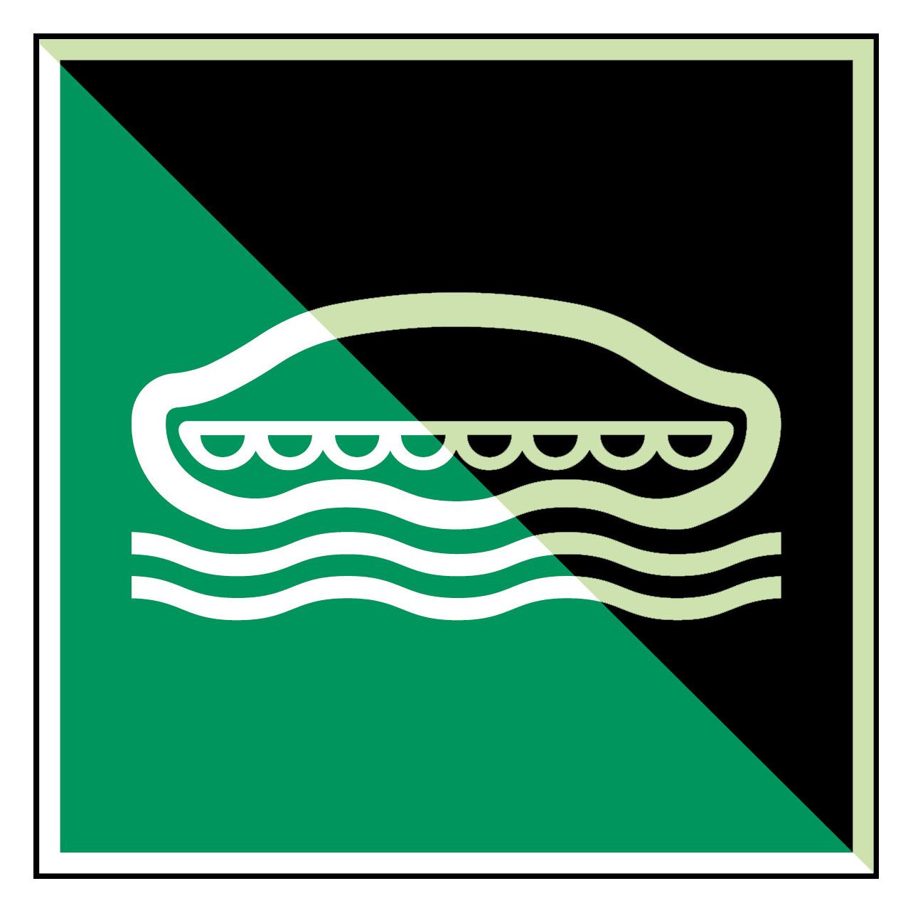 Brady ISO-Sicherheitsschild - Rettungsboot (134988)