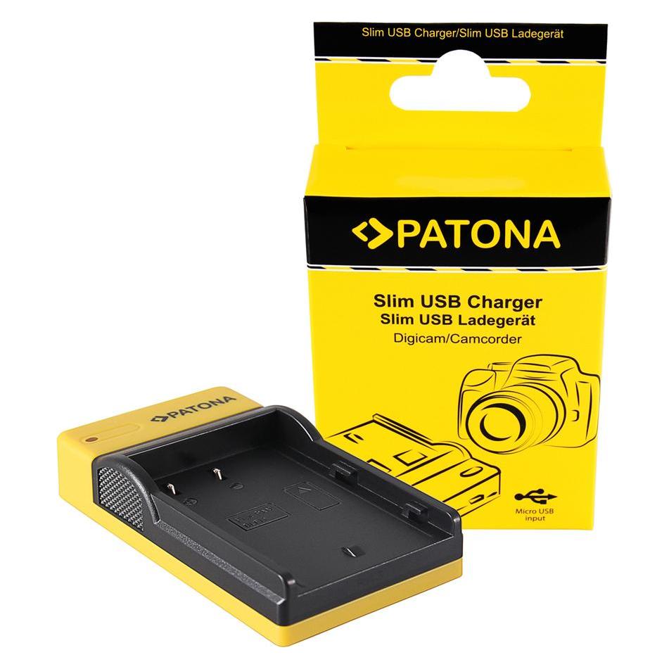 Patona Slim Micro-USB Charger Pana BLF19E (Kamera Akku Ladegerät) (151656)