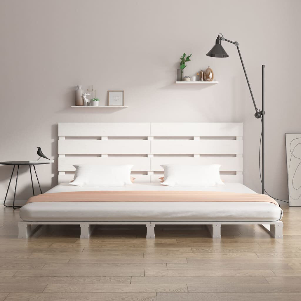Latitude Run Klemas Solid Wood Bed white Super King (6')