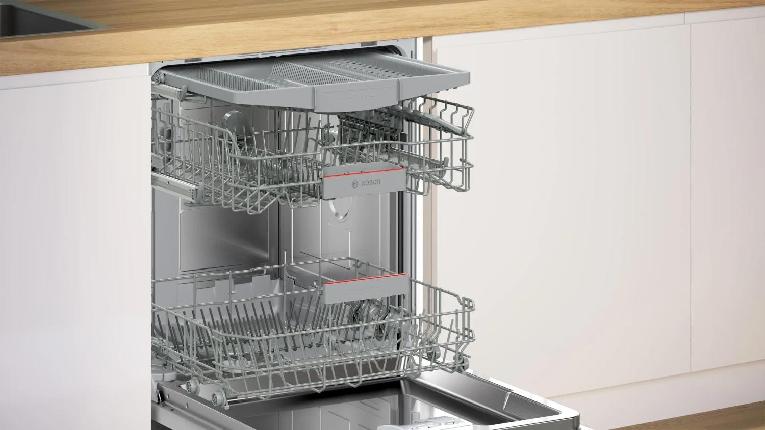 BOSCH Unterbaugeschirrspüler Serie 4 SMU4EVS09E 60 cm, edestahl