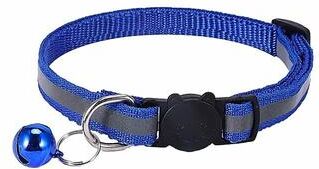 Uplifted Finds High Visibility Reflective Breakaway Safety Cat Collar blue 5 Pcs