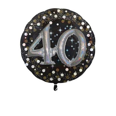40. Geburtstag gold Multi Folienballon