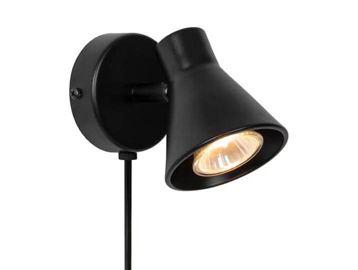 Nordlux 45761003 Eik Wandleuchte, schwarz matt