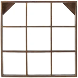 Bloomingville Tilo Becherregal, Geschirr-Regal Recyceltes Holz, L53xH53xB10 cm