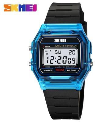 Uplift Essentials Retro Square Digital Sports Watch blue Black