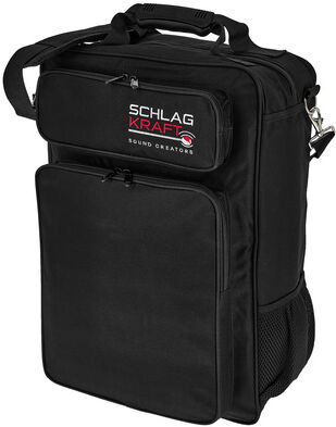 SchlagKraft NJZ Percussion Mallet Bag Schwarz mit dezenten Metallic