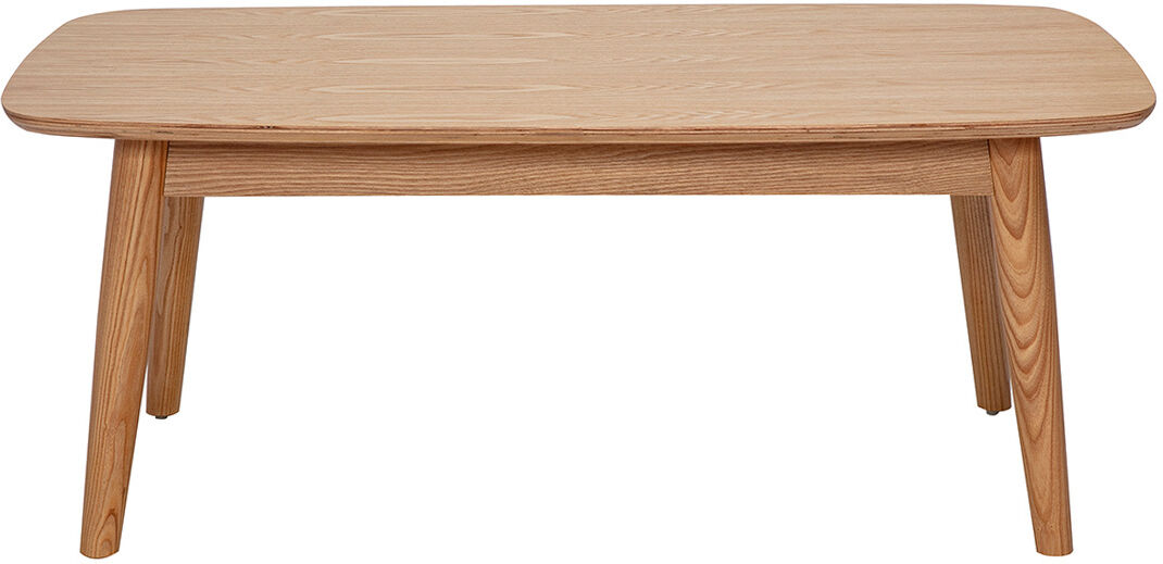 Miliboo Rechteckiger Couchtisch aus hellem Holz, Esche, L100 cm NORDECO