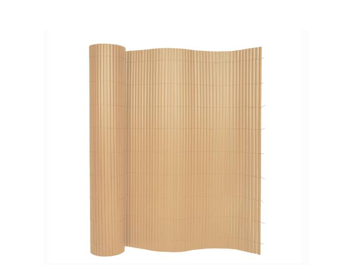 Sichtschutzmatte PVC 500 x 160 cm Bambusoptik