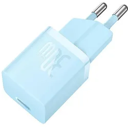 Baseus Mini wall charger GaN5 30W (blue) (30 W, 1 Port), USB Ladegerät, Blau