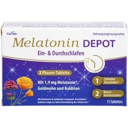 Melatonin Depot ein- & Durchschlaf-Tabletten 15 ST