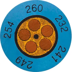 TESTO 0646 0075 - Mini-Temperaturindikator testoterm, +143 ... +166 °C, 10er-Pack