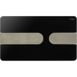 Viega WC Betätigungsplatte VfS 23 8613.1 Acryl tiefschwarz/edelstahlfarben