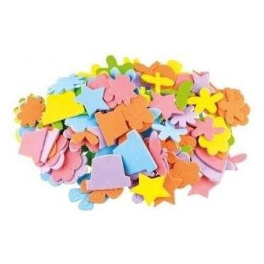 Brewis Schaumstoffaufkleber Blumen und Figuren 120 Stk (120 Sticker) (47603556)
