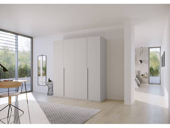 Drehtürenschrank Purisma Typ A 201cm Grau/Seidengrau