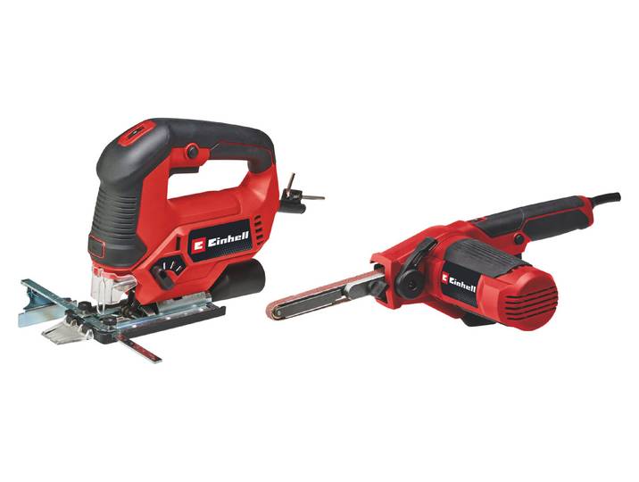 Einhell Stichsäge + Bandfeile Tc-Js 90 + Tc-Bf 500 E