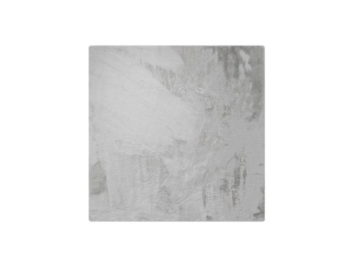 Tapis en fausse fourrure gris 150x150 cm