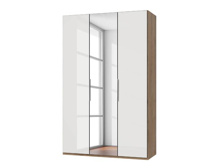 Armoire Level 36 D II 150 x 236cm Blanc/Blanc brillant/Imitiation chêne