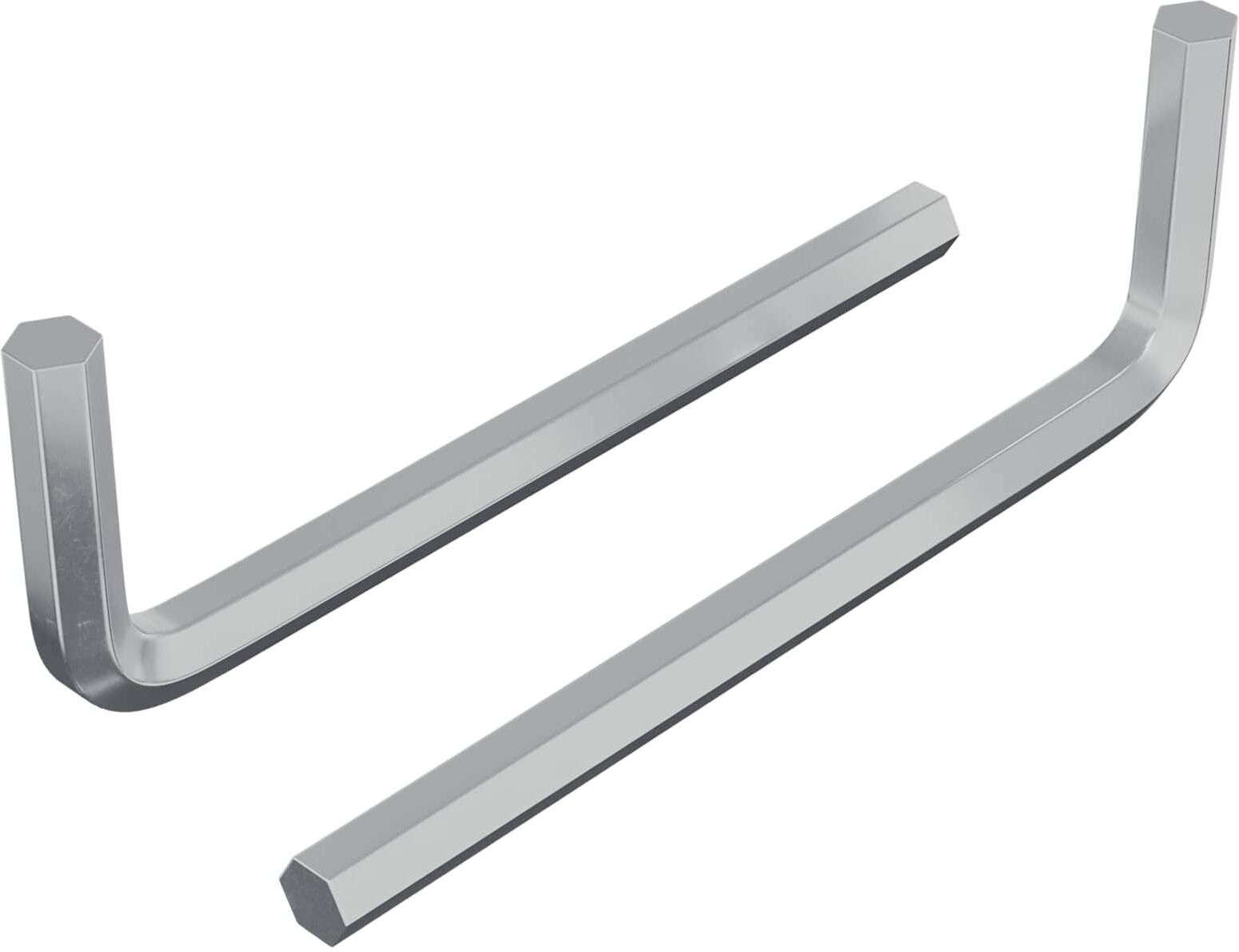 vidaXL Clé hexagonale 2 pièces Argenté 32 x 86 mm Acier