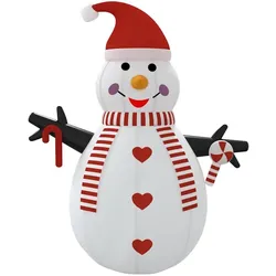 vidaXL, Weihnachtsbeleuchtung, Aufblasbarer Schneemann