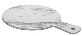 Tirolix Tagliere Tondo con Manico 32 cm Melamina Marmo