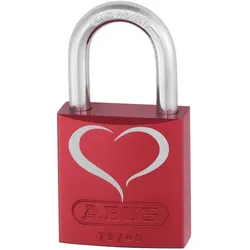 Abus, Vorhängeschloss, 72/40 red Love Lock 2 Lock-Tag