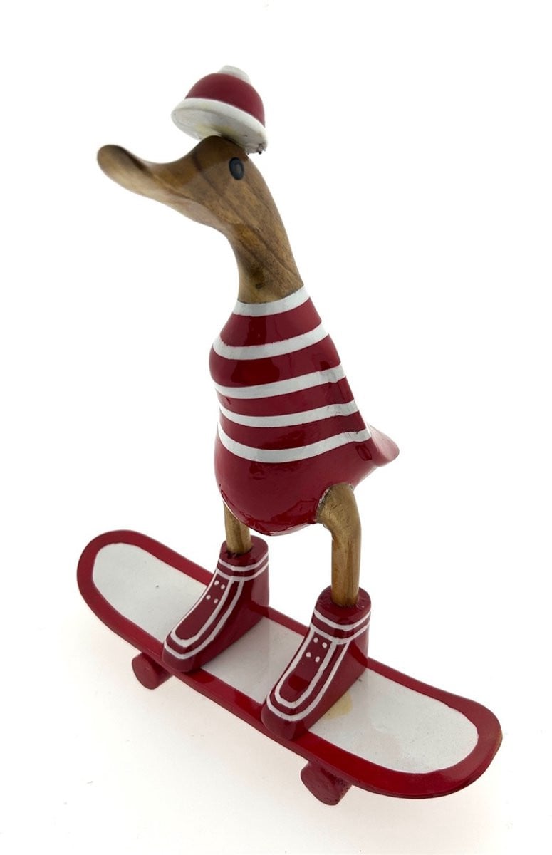 Wessel Skateboard Houten Eend Rood