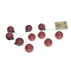 Lichterkette Bubble Dunkelrosa max. 0,6 Watt