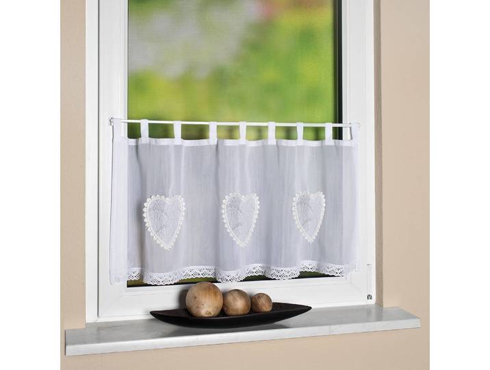 Rideau Corazon 120 x 45cm Blanc