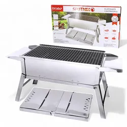 Olymp Handels GmbH Mangal Edelstahl Schaschlik Grill Sputnik Klappbarer Campinggrill