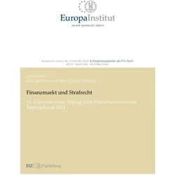 Finanzmarkt und Strafrecht, Fachbücher von Marc Jean-Richard-dit-Bressel, David Zollinger