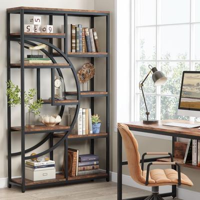 Bluebell 5-Shelf Industrial Etagere Bookcase