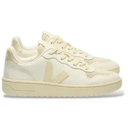 VEJA für Damen. VI0220498 Sneaker aus Leder, V-10 Prime beige (45), Wohnung, Schnürsenkel, Lässig