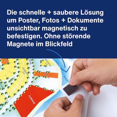 magnetoplan Magnetband im Spender, selbstklebend, schwarz