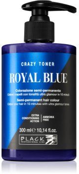 Black Professional Line Crazy Toner toner de cor Royal Blue 300 ml. Crazy Toner