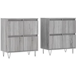 Helloshop26 - Buffet Sideboard Kommode Kleiderschrank Aufbewahrungsmöbel Organizer Küche Wohnzimmer Lounges 2er-Set Sonoma 02_0036978