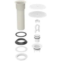 Geberit Ablaufgarnitur-Set 500672001 Ablaufgarnitur und Ablaufsiebheber, für Hybridurinale