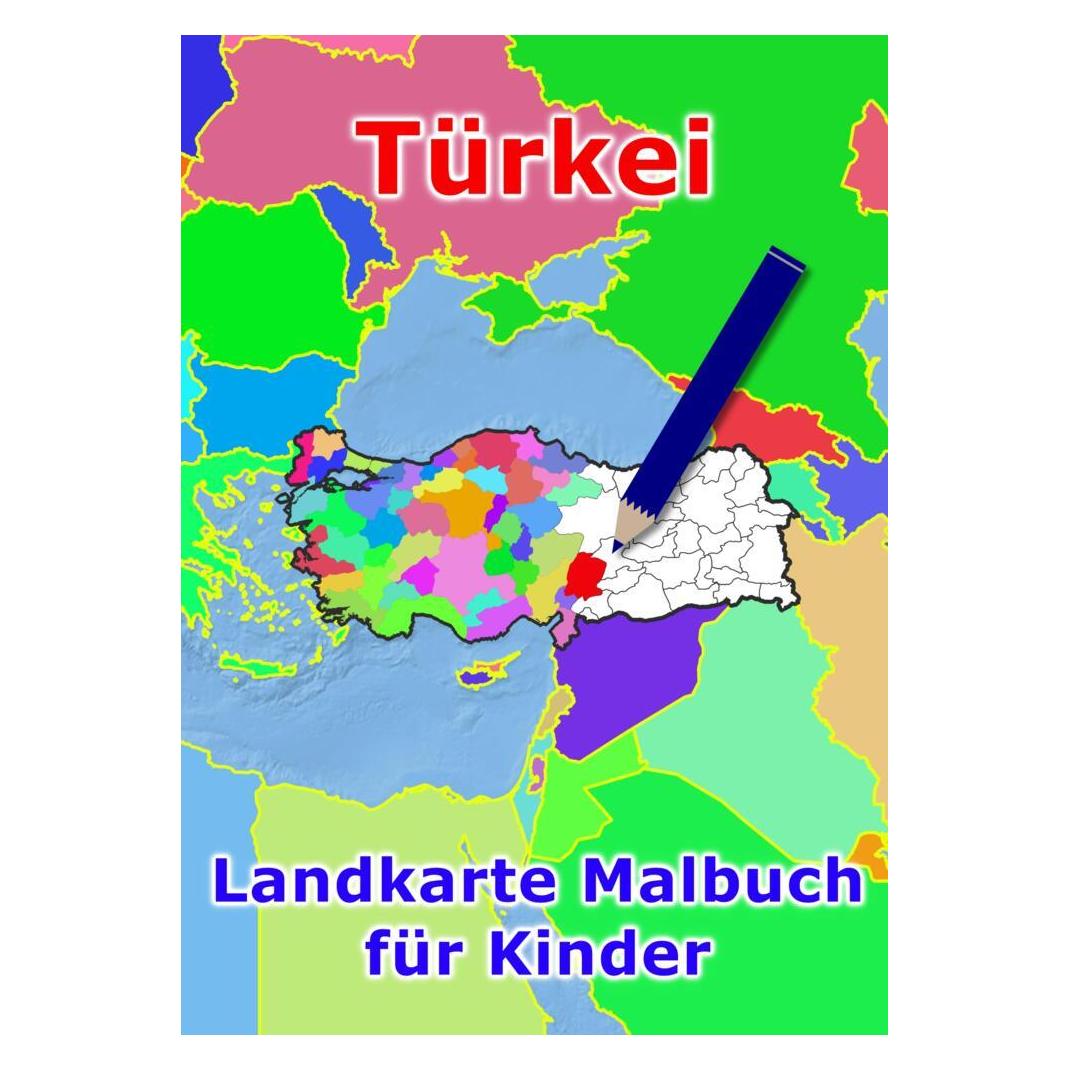 Tredition Türkei Landkarte Malbuch für Kinder (56936965)