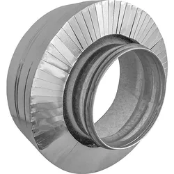 Dämm-Reduzierstück DN200xDN160 mit Alubeschichtung, 20mm Wandst.
