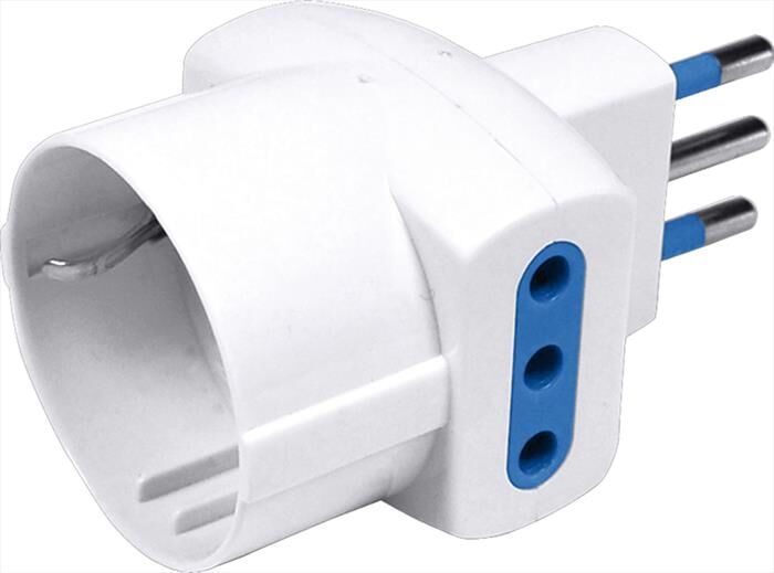 MAMY Adattatore Triplo Con Schuko-bianco