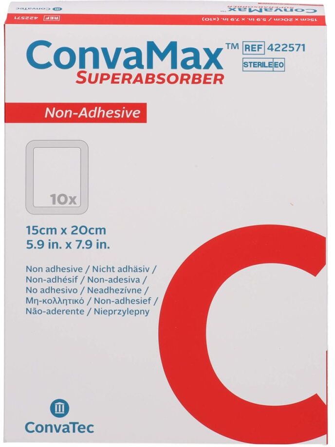 Convamax Superabsorber nicht adhäsiv 15x20 cm 10stk