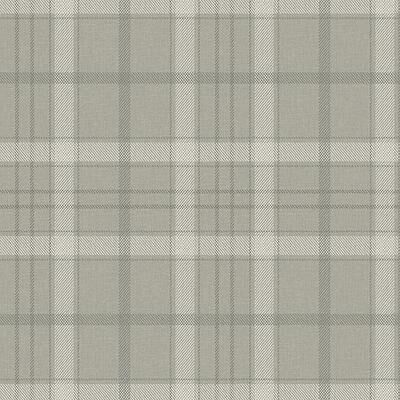 Bobby Plaid Wallpaper - Cove Gray/Charcoal - Ballard Designs