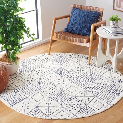 SAFAVIEH Handmade Casablanca Shag Tuba Boho Wool Rug