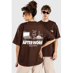 Another Cotton Lab Afterwork T-Shirt chocolate Gr. S