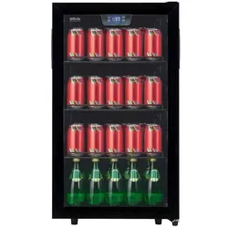 Solva Homeline G-KS1696sw Gastro Stand-Flaschenkühlschrank mit Glastür
