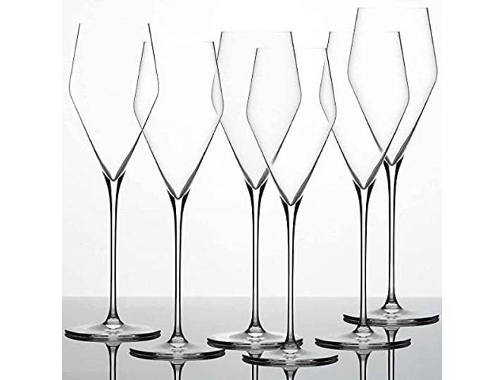 Palatina Werkstatt Zalto Denk'Art 6 er Set Champagner Glas im Geschenkkarton, mundgeblasen, spülmaschinenfest + speziellem Gläserpoliertuch