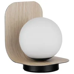 Nova Luce 9001084 KAMEN Tischleuchte Schwarz/Natur